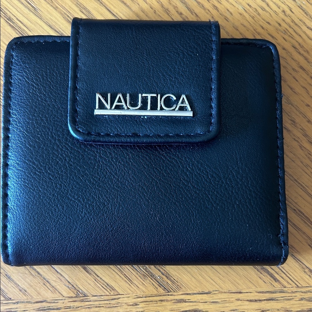 Nautica Midnight Black Leather Wallet